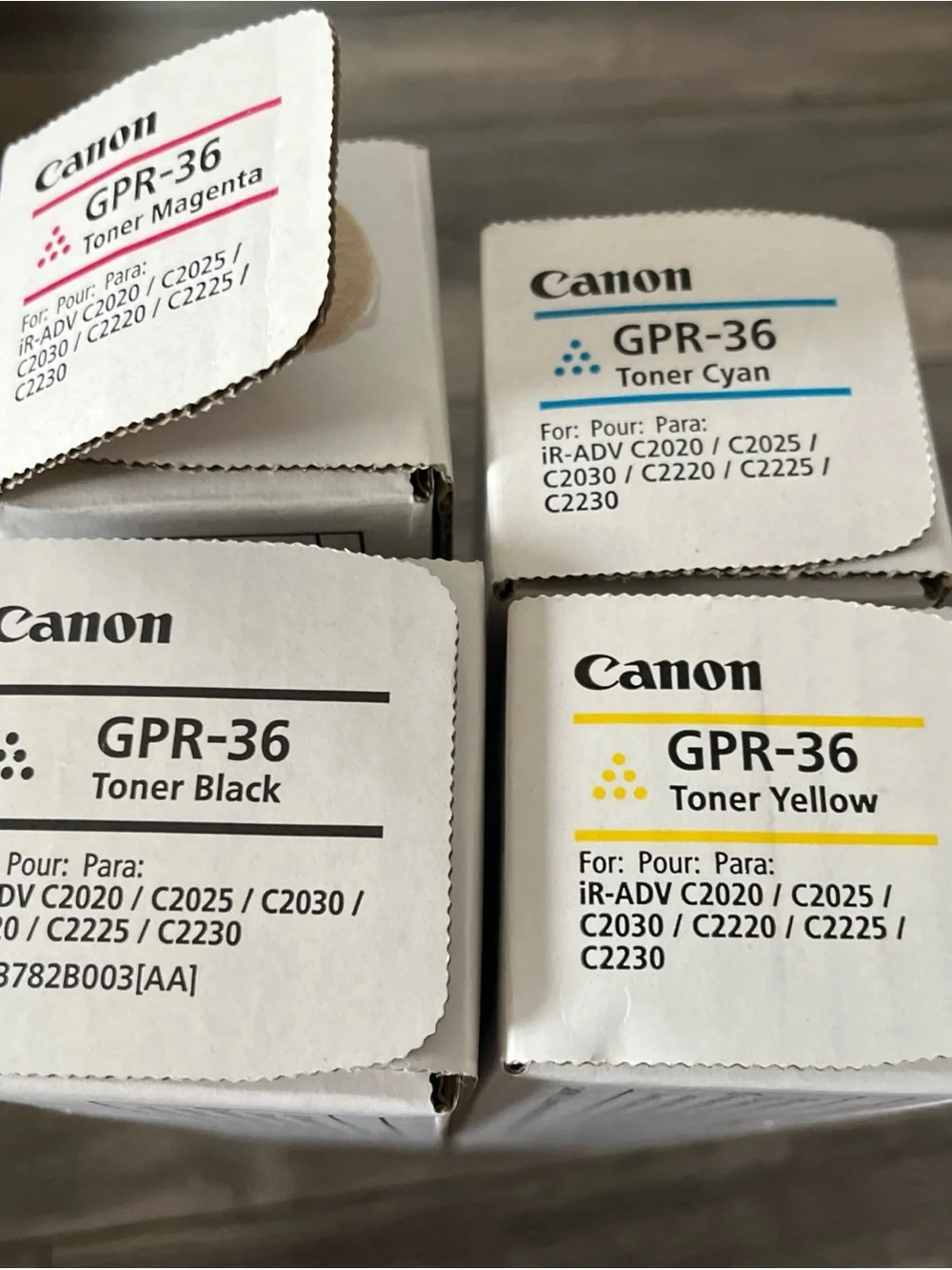 Canon White Printer Toner Box Set